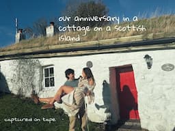 our anniversary on a scottish island captured on an old camcorder