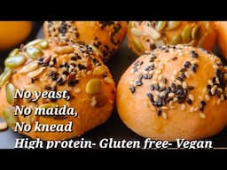 In mixer grinder - No Knead Bread/Bun recipe | Viral Breadless bread