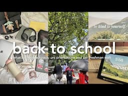 back to school vlog: what's in my backpack, ust roarientation, and uni prep (uni diaries ep. 2)