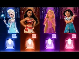 Coffin Dance Astronomia | Elsa  Anna | Frozen | Moana | Tangled | Encanto | Funny | Tiles Hop Songs