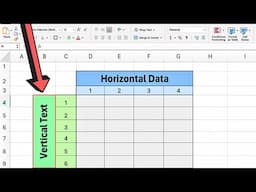 How to Get Vertical Text in Excel