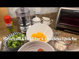 The Goofy Blonde Chef Presents: Broccoli Cheddar Crustless Quiche