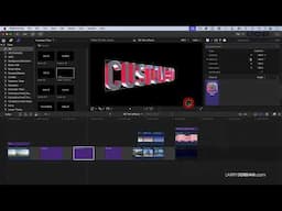 Create and Format 3D Text in Apple Final Cut Pro 11