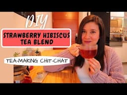 DIY STRAWBERRY HIBISCUS TEA BLEND | Learn to make your own tea blends | Tea Business idea