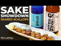 SAKE PAIRING with Seared Scallops – Dewazakura vs Koshi no Kanbai with The Sushi Man