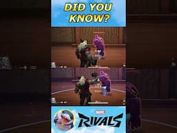 marvel rivals did you know?? #marvel #marvelrivals #marvelrivalsgameplay