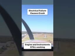 Electrical Emergency, Crashes on Runway #plane #crash #avgeek #aviation #pilot