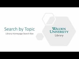 Search by topic:  Library homepage search