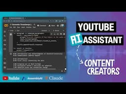 Building a YouTube AI assistant for content creators with Python