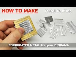 SIMPLE TOOL to make CORRUGATED METAL ROOF for DIORAMA