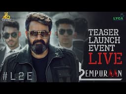 #L2E Empuraan Teaser Launch Event LIVE | Mohanlal | Prithviraj Sukumaran | Murali Gopy