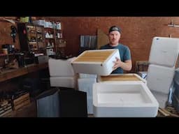 How to build bee hives out of styrofoam coolers