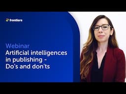 Artificial intelligences in publishing - Do's and don'ts | Editors' Summit November 2024