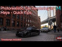 Photo Realistic Car Rendering For Maya - Quick Setup