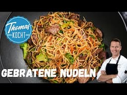 Chinesisch gebratene Nudeln 🌶️🍜🧄