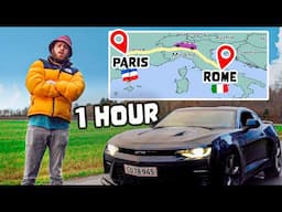 Driving from Rome to Paris in 1 Hour! (World Record)