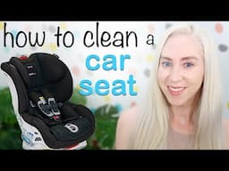 HOW TO CLEAN an Infant or baby CAR SEAT!