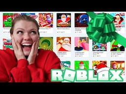 Playing the MOST POPULAR Christmas Roblox Games!