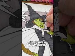 Dibujando Desafiando la Gravedad de Wicked