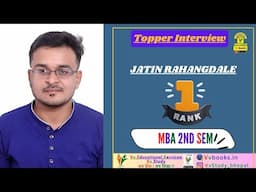 TOPPER INTERVIEW MBA 2nd SEM JATIN RAHANDALE