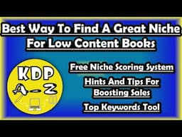 Best Way To Find A Great Niche For Low Content Books