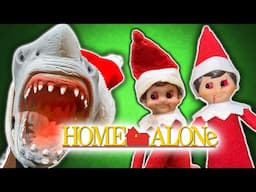 SHARK PUPPET HOME ALONE WITH ELVES!