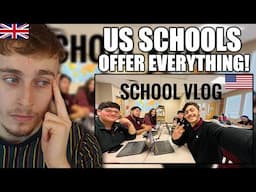 Brit Reacts to A day in life at American High School