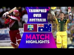 Jimmy Adams Leads West Indies to Victory Over Australia | Port-of-Spain 1999