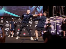 Strickland Drops Fan In Sparring At UFC 312 Open Workout