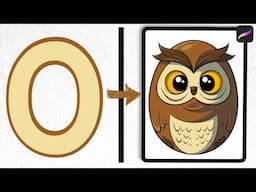 O is for Owl: Let's Draw The Alphabet as Animals Ep 15 // Procreate Tutorial!