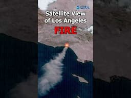 Los Angeles Wildfire From Space! #weather #space #wildfire #naturaldisaster #losangeles