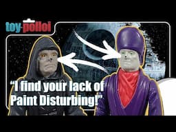 Repairing the paint on a vintage Star Wars Emperor & Imperial Dignitary's noses 👃 - Toy Polloi