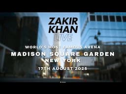 Zakir khan | ​⁠@MadisonSquareGarden Arena Show Announcement | 17th Aug 2025