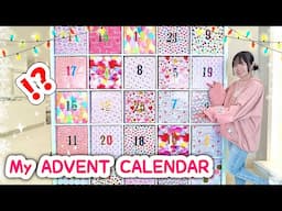 I BUILT a GIANT ADVENT CALENDAR with all my Arts and Crafts!!