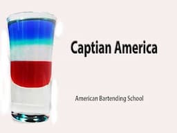 Captain America Cocktail Drink Recipe