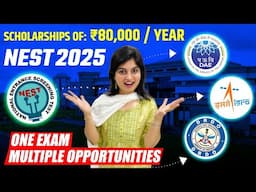 NEST 2025 | One Exam, Multiple Opportunities | Scholarships of ₹80,000 / Year | Amazing Placements 🤩