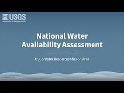 National Water Availability Assessment Release