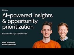 AI-powered consumer insights and opportunity prioritization