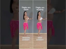 Tension Shimmy vs. Knee Shimmy - #bellydancetutorial by Djamila  #shimmy #dancetutorial #bellydance