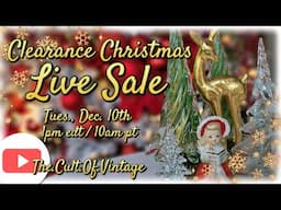 Vintage Christmas Clearance Live Sale