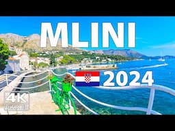 Mlini, Croatia Walking Tour ☀️ (4K Ultra HD) – With Captions