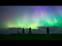 Magical Northern Lights from UK's oldest stone circle | Orkney Islands, Scotland