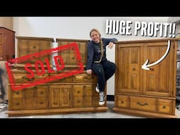 ENTIRE Bedroom Set Furniture Makeover....CRAZY Transformation!