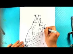 How to Draw GODZILLA ? Sky Atomic Breath