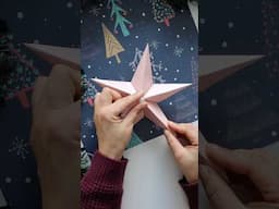 Easy Christmas Craft - 4D Paper Star #christmas2024 #christmasornaments #paperstar