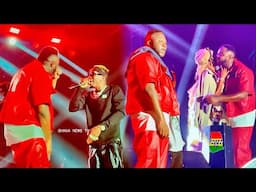 Shatta Wale and Efya surprise Medikal live on stage at his concert.