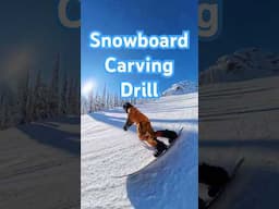 Snowboard Carving Drill: Keep Your Shoulders Level / The Lunch Tray Exercise #snowboarding