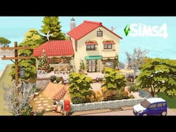 Cafe & Studio Apartment☕🌻 | Live in business🎄 | Stop Motion Build | The Sims 4 | No CC