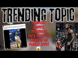 😱TRENDING TOPIC - LEBRON JAMES TEACHES YNS VALUABLE LESSON DURING GAME😱