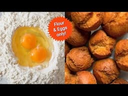 Crunchy Bites With Just Eggs And Flour| No Milk! No Water